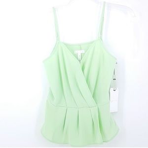 LEITH V-Neck Peplum Top